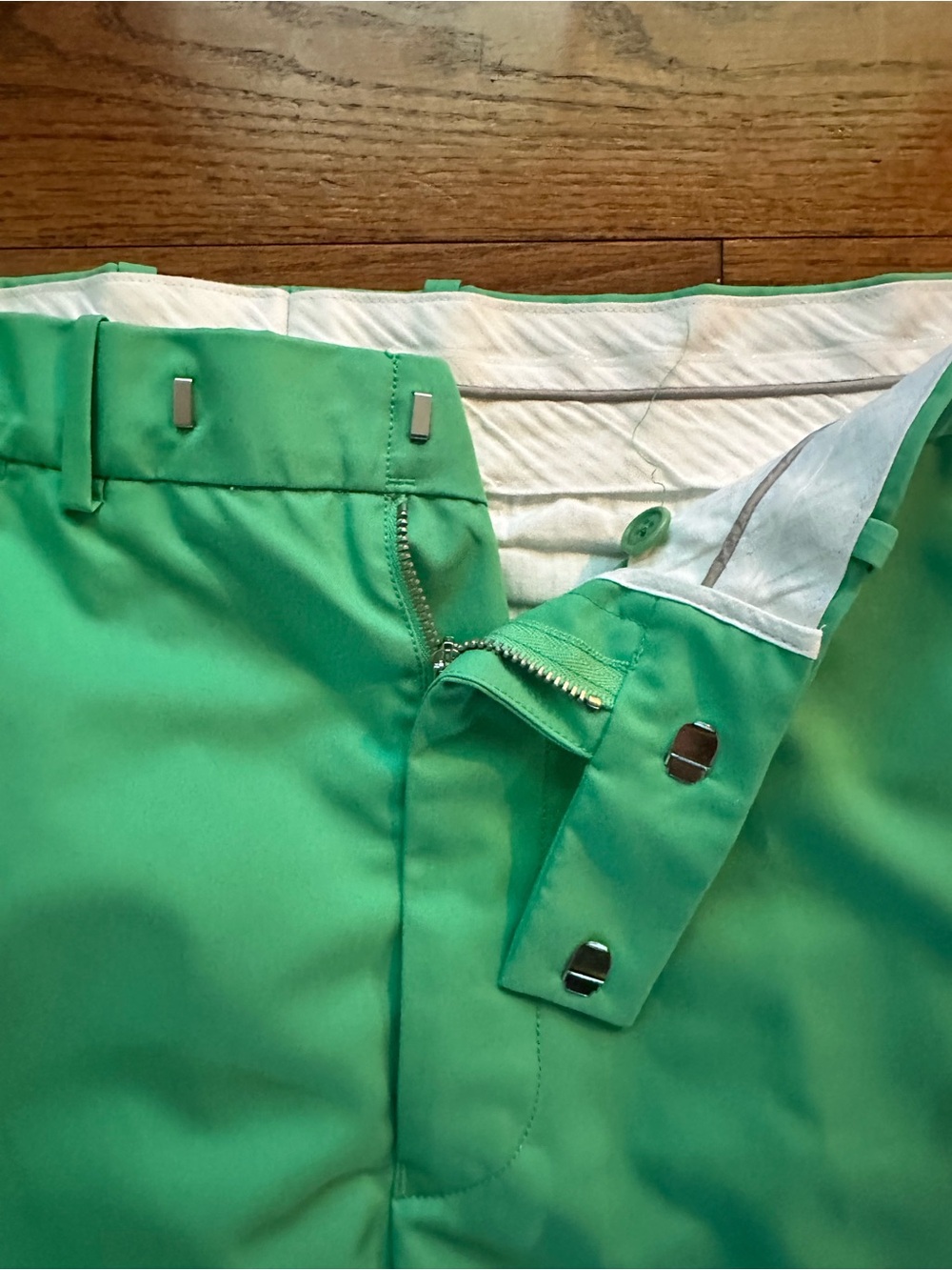 Ralph Lauren RLX Men's Flat-Front Classic Fit Golf Shorts Green Size 34 Pockets - Picture 2 of 8